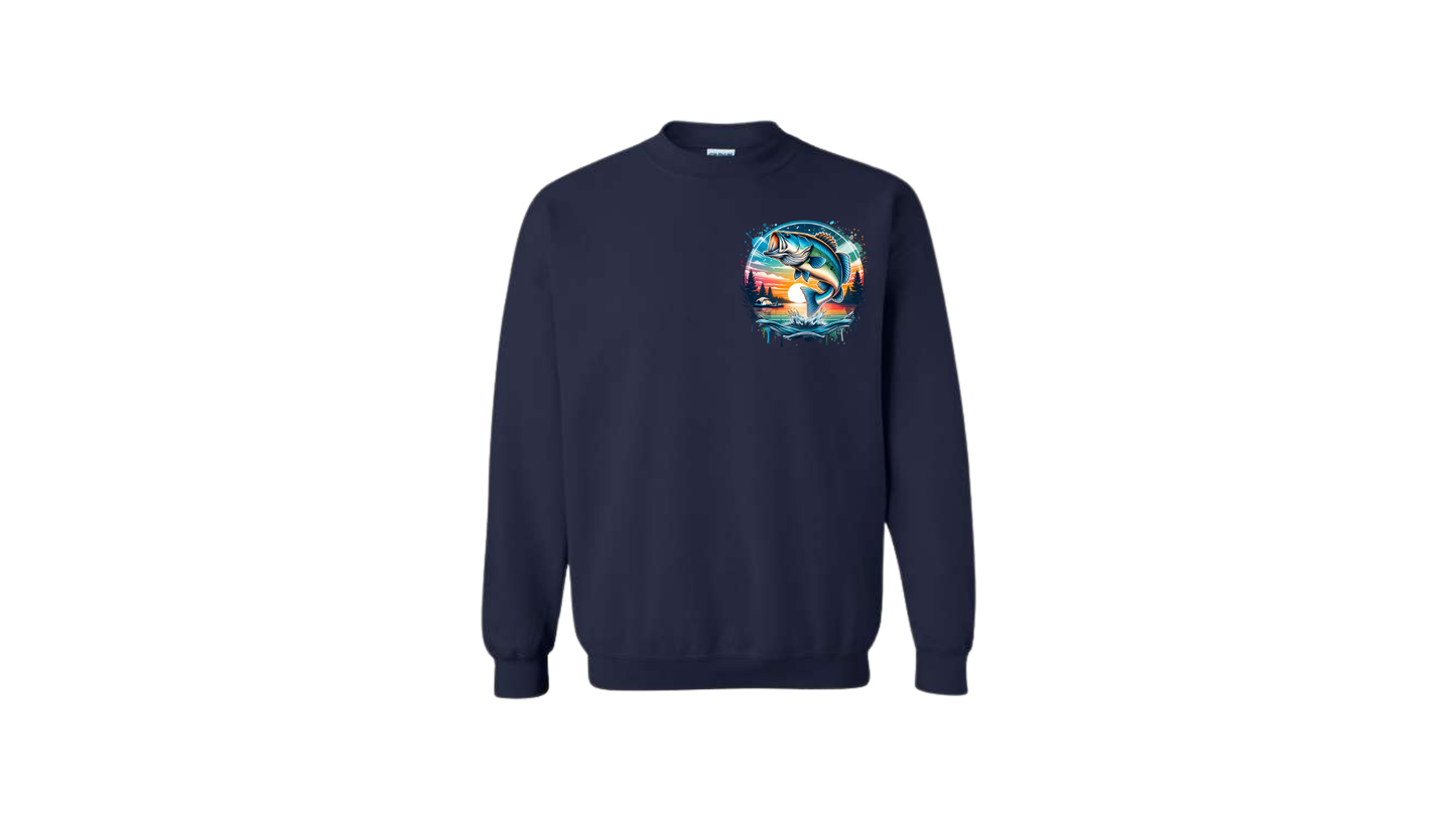 Crewneck adulte poisson