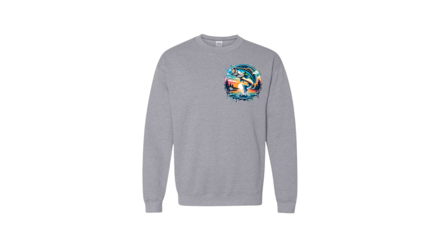 Crewneck adulte poisson